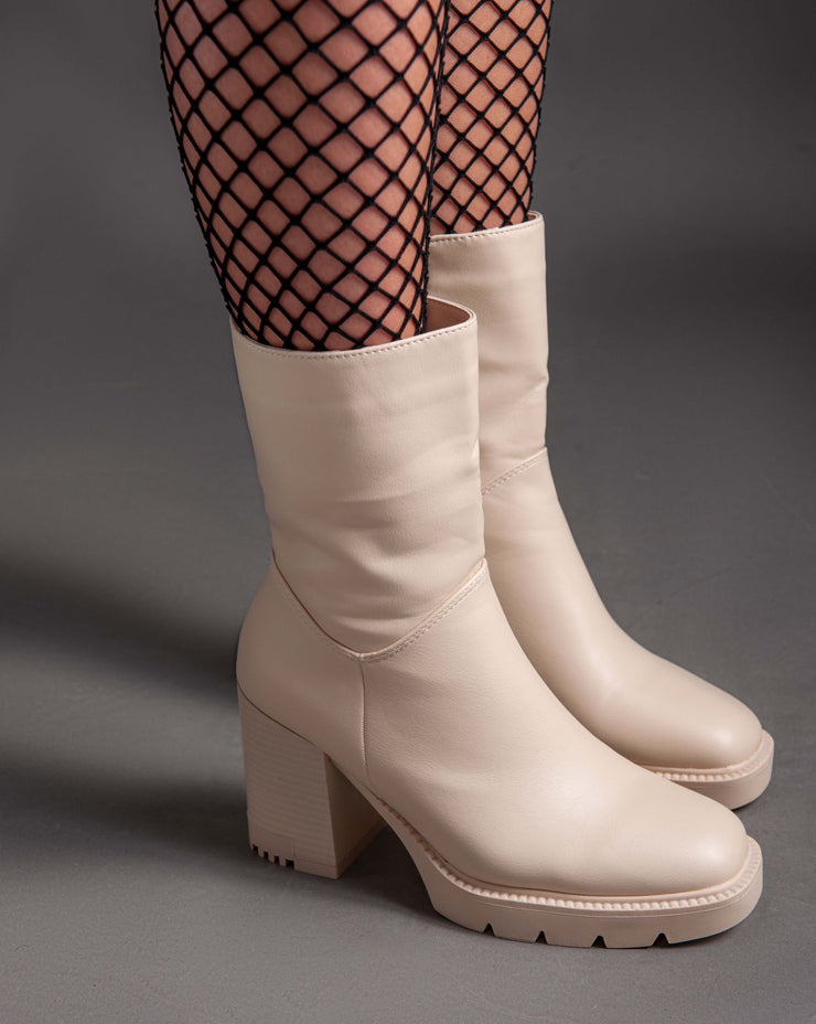 Classic Half Boot - Beige