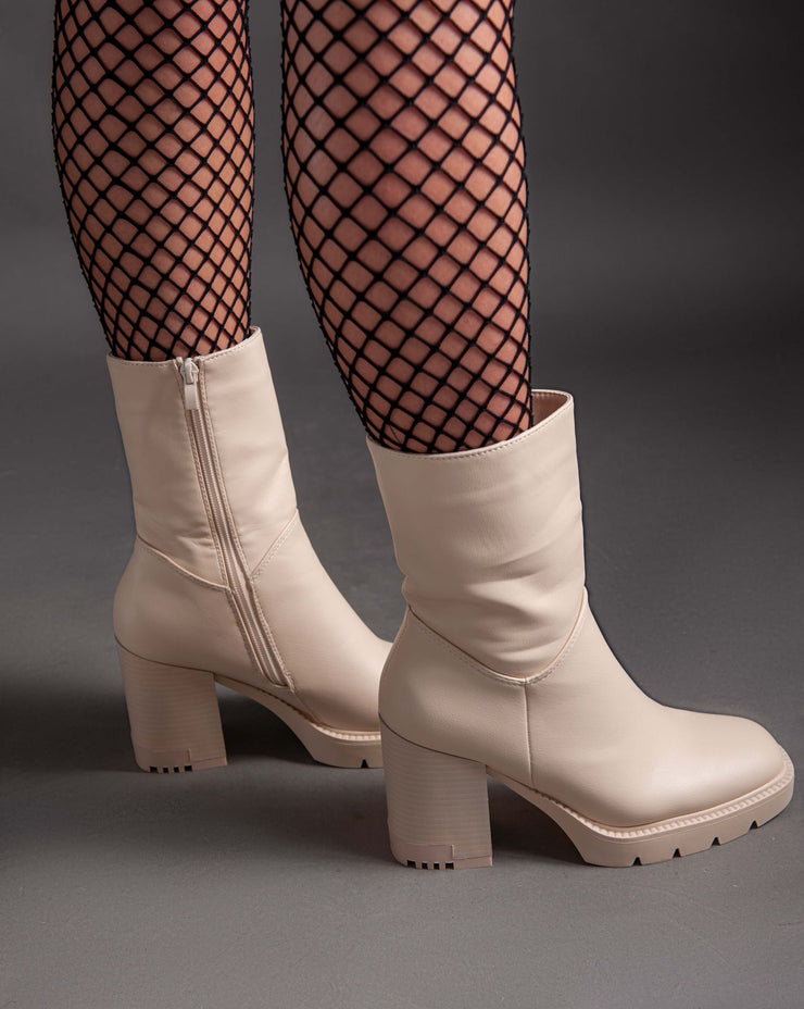 Classic Half Boot - Beige