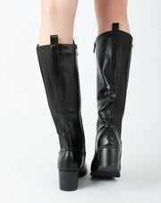 Sleek Mid-Calf Boots - Black