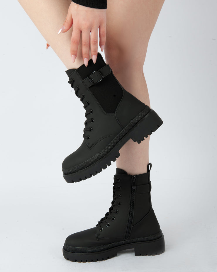 Utility Combat Boots - Black