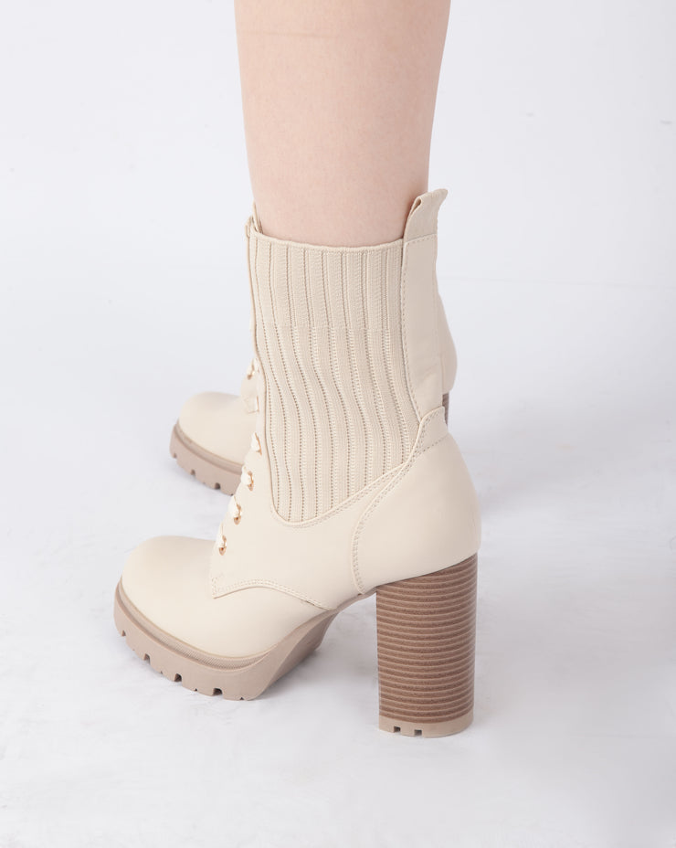 Heritage Ankle Boots - Beige