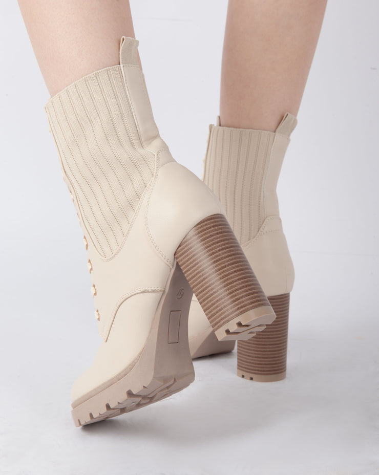 Heritage Ankle Boots - Beige