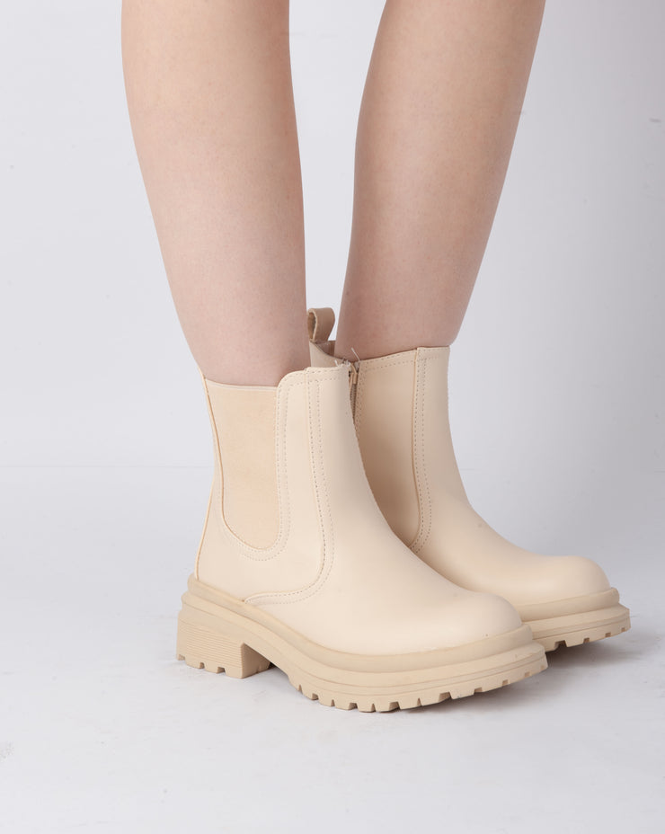 Chunky Chelsea Boots - Beige