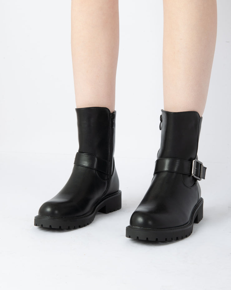 Buckle Ankle Boots - Black