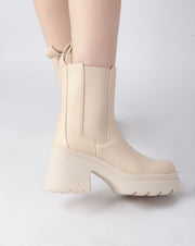 Platform Chelsea Boots - Beige