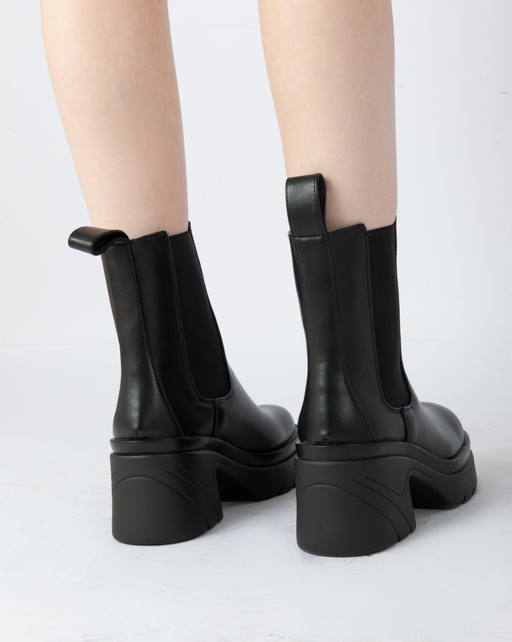 Platform Chelsea Boots - Black