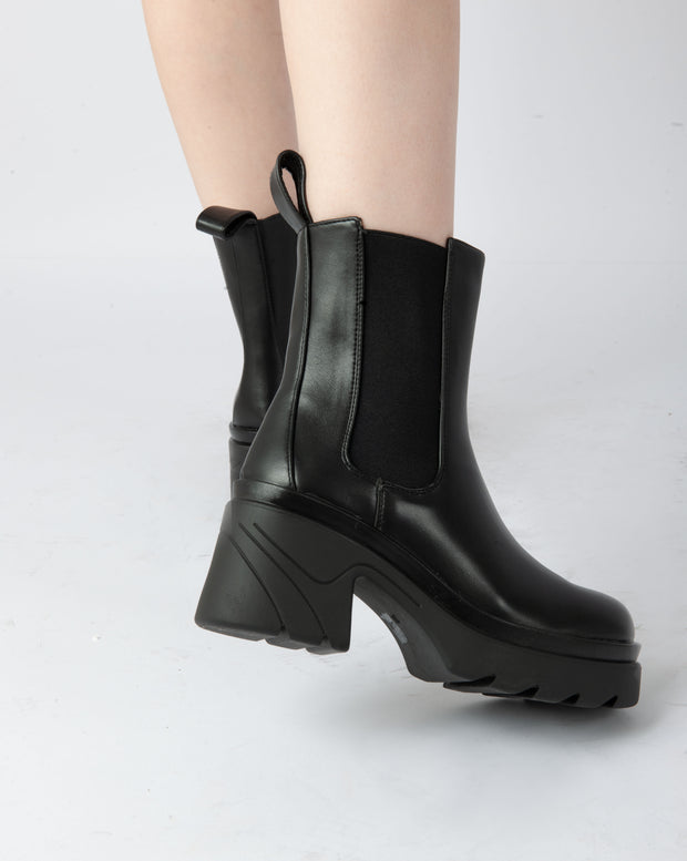 Platform Chelsea Boots - Black