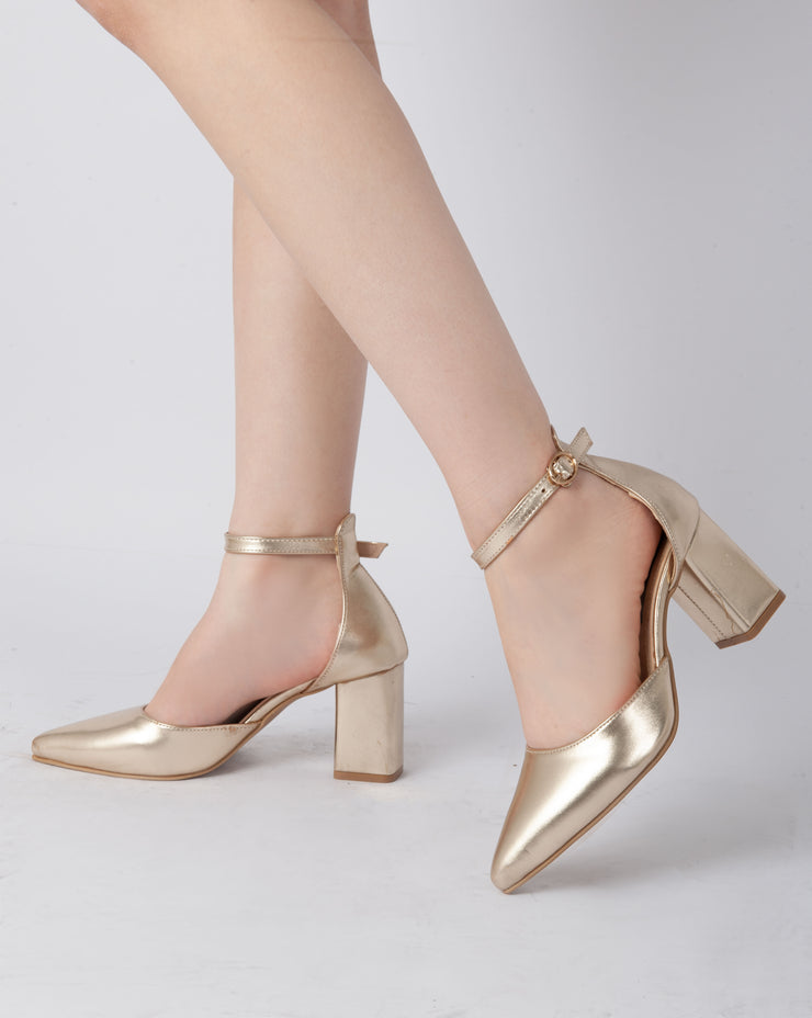 Elegant Ankle Strap Heels - Champ