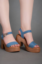 Boho Heels - Blue