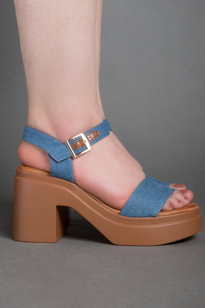 Boho Heels - Blue