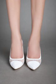 Elegant Class Heels - White