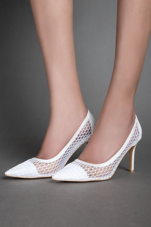 Elegant Class Heels - White