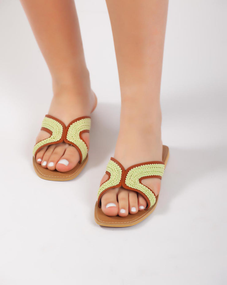 Light Beach Slipper - Mint Green