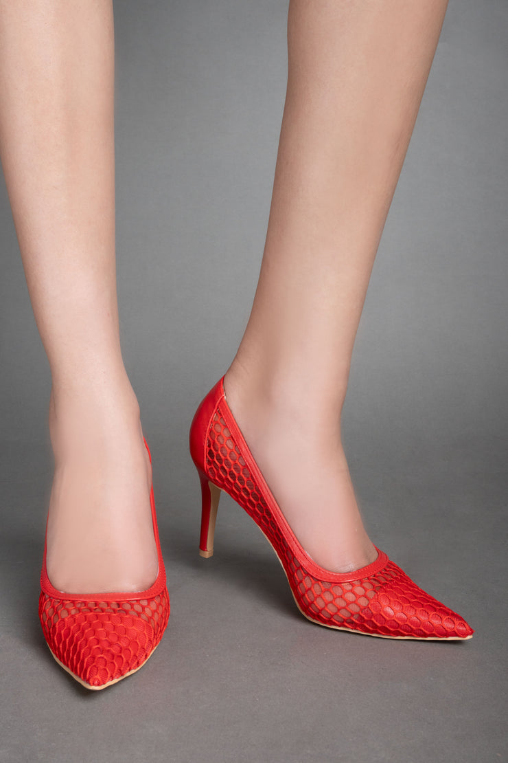 Elegant Class Heels - Red