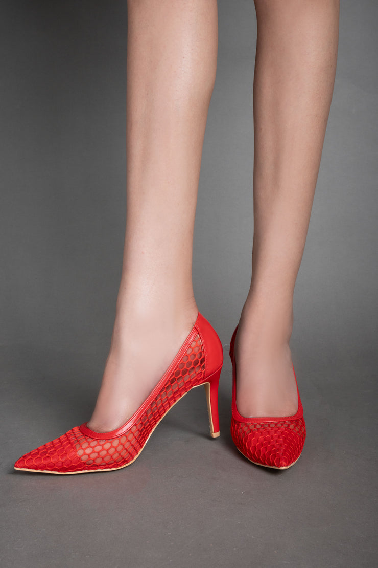 Elegant Class Heels - Red