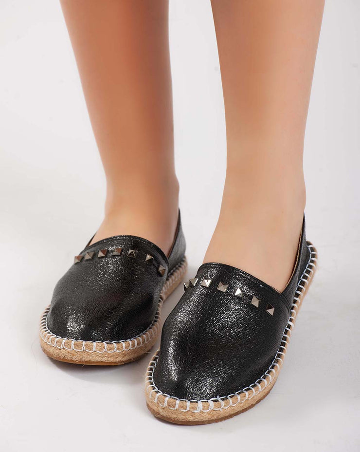 Metallic Flats - Black