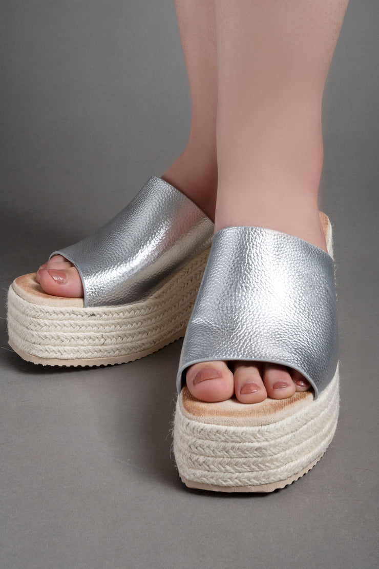 Chunky Sandals - Silver