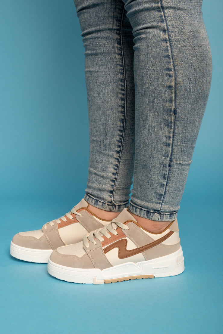 Multi-Hue Sneakers - Khaki