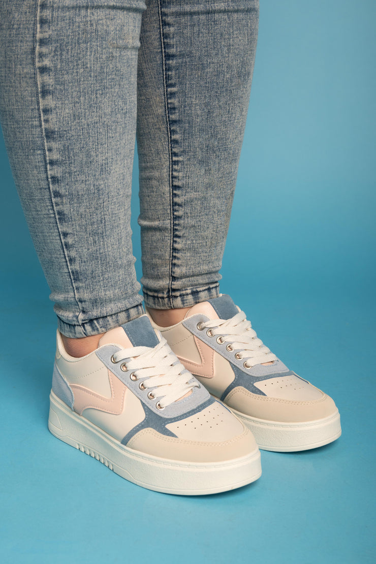 Trendy Casual Sneakers - Blue