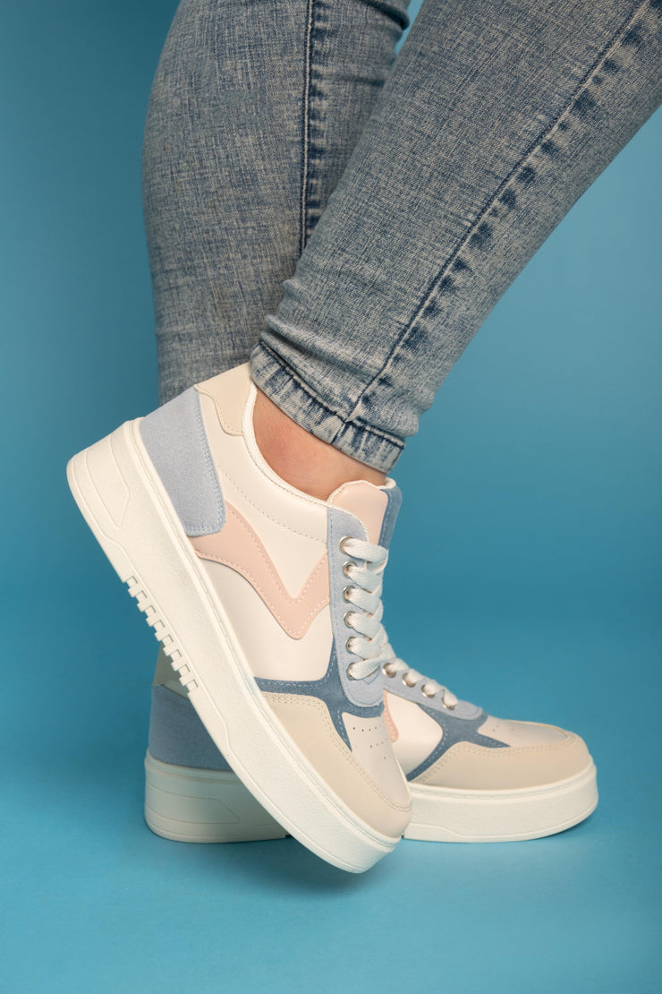 Trendy Casual Sneakers - Blue