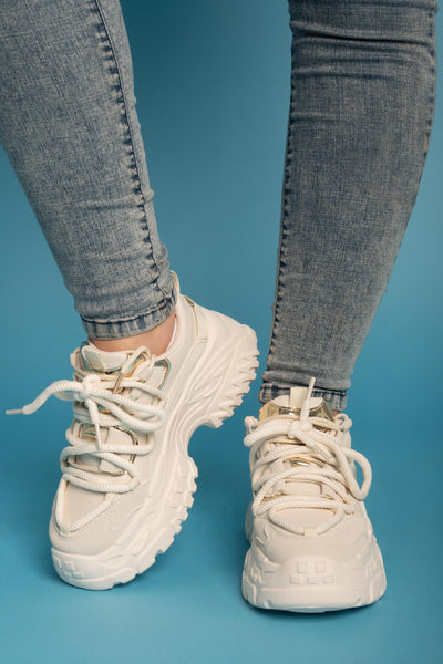 Chunky Edge Sneakers - Beige