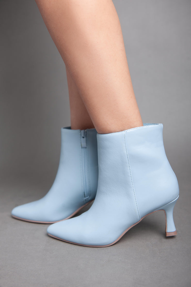 High Heel Classy Ankle Boot - Babyblue