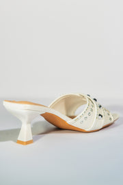 Jewels Heels - White