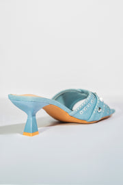 Jewels Heels - Light Blue