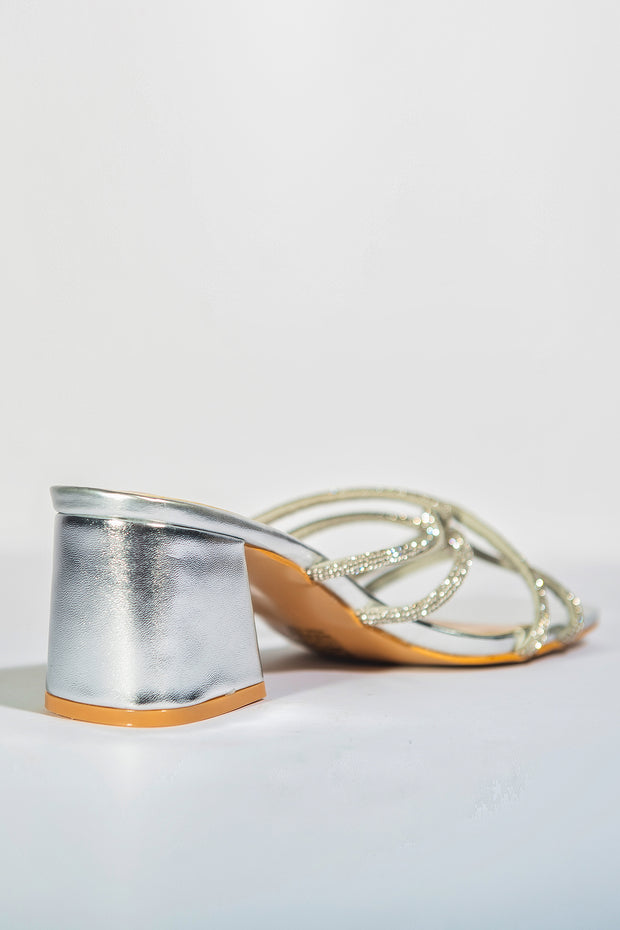 Entangled Heels - Silver