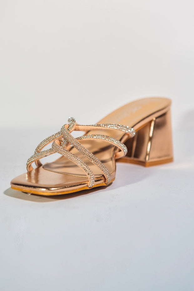 Entangled Heels - Champagne