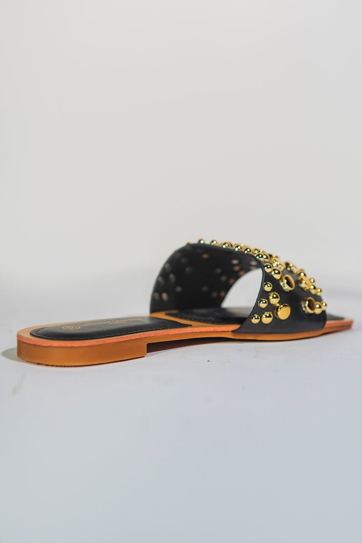 Shinny Lanes Slipper - Black