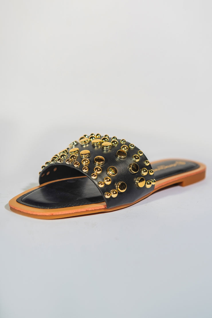 Shinny Lanes Slipper - Black