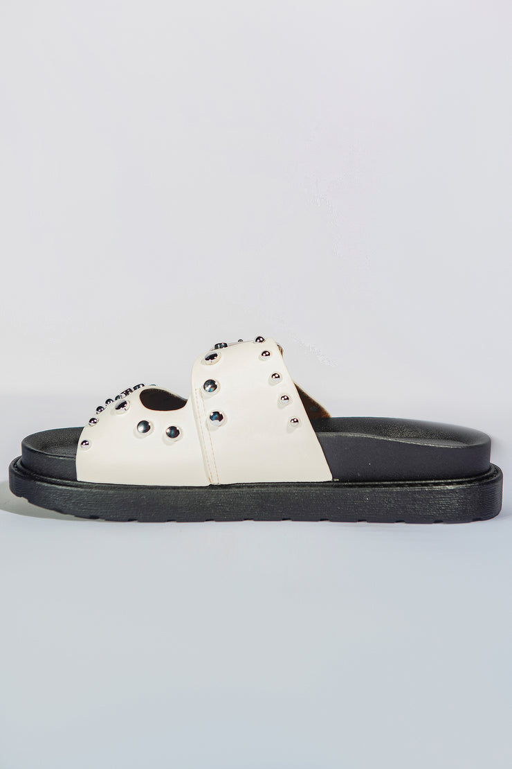 Shinny Shinny Slipper - White