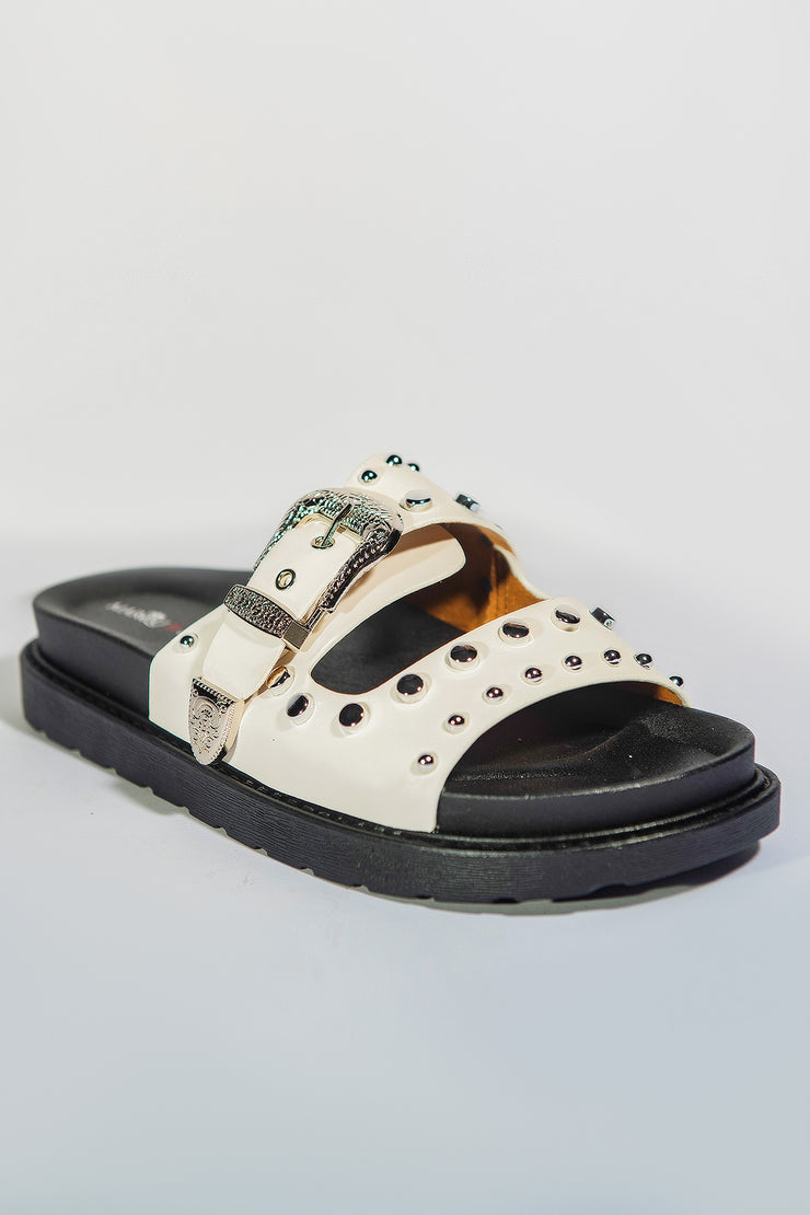 Shinny Shinny Slipper - White