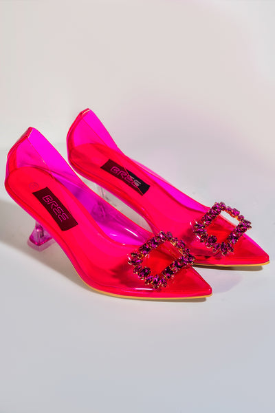 Structured Heels - Fuchsia