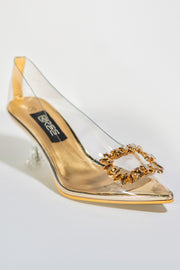 Structured Heels - Gold