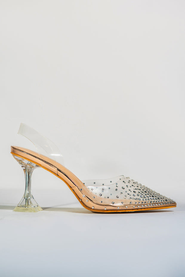 Pointy Points Heels - Champagne