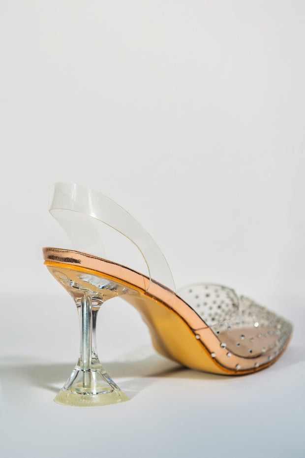 Pointy Points Heels - Champagne