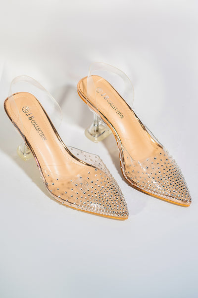 Pointy Points Heels - Champagne