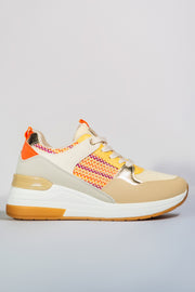 Bohoo Pattern Sneakers - Orange