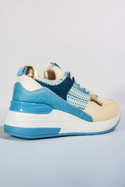 Bohoo Pattern Sneakers - Blue