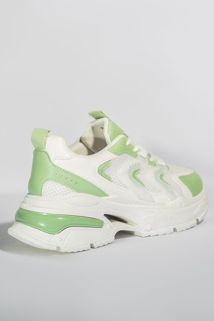 Glowy Bulky Sneakers - Green