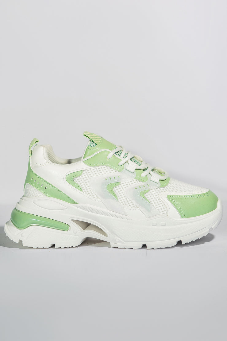 Glowy Bulky Sneakers - Green