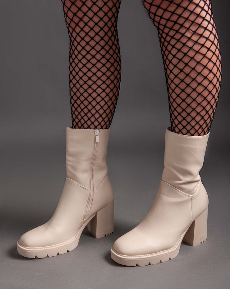 Classic Half Boot - Beige