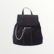 vintage corduroy backpack - Black