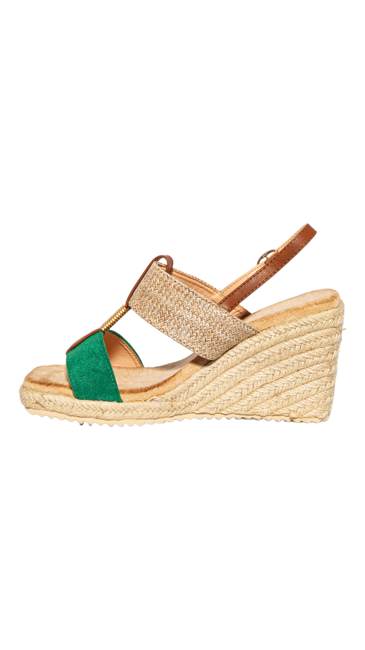 Kaylin sandals wedges - Green