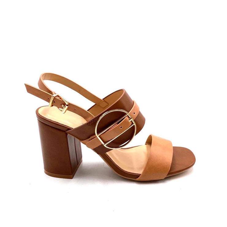 Leather Women Sandals - Brown