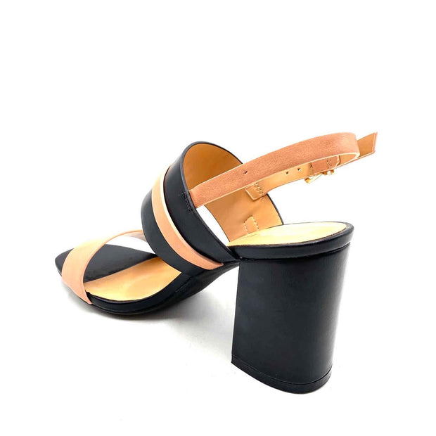 Leather Women Sandals - Black