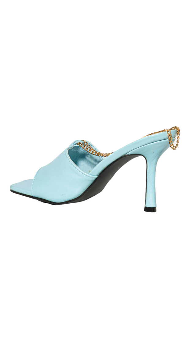 chain heeled mules - Sandal Heels