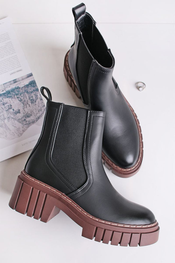 Suedo ankle boots - Black